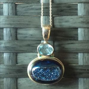 Beautiful sterling silver necklace and charm